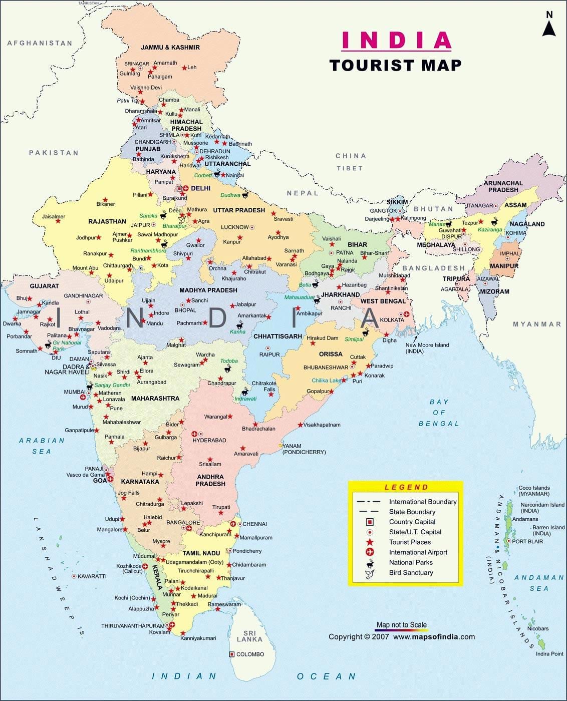 La India mapa hd 1080p