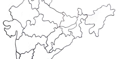 India el dibujo del mapa de imágenes