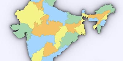 Mapa 3d de la India